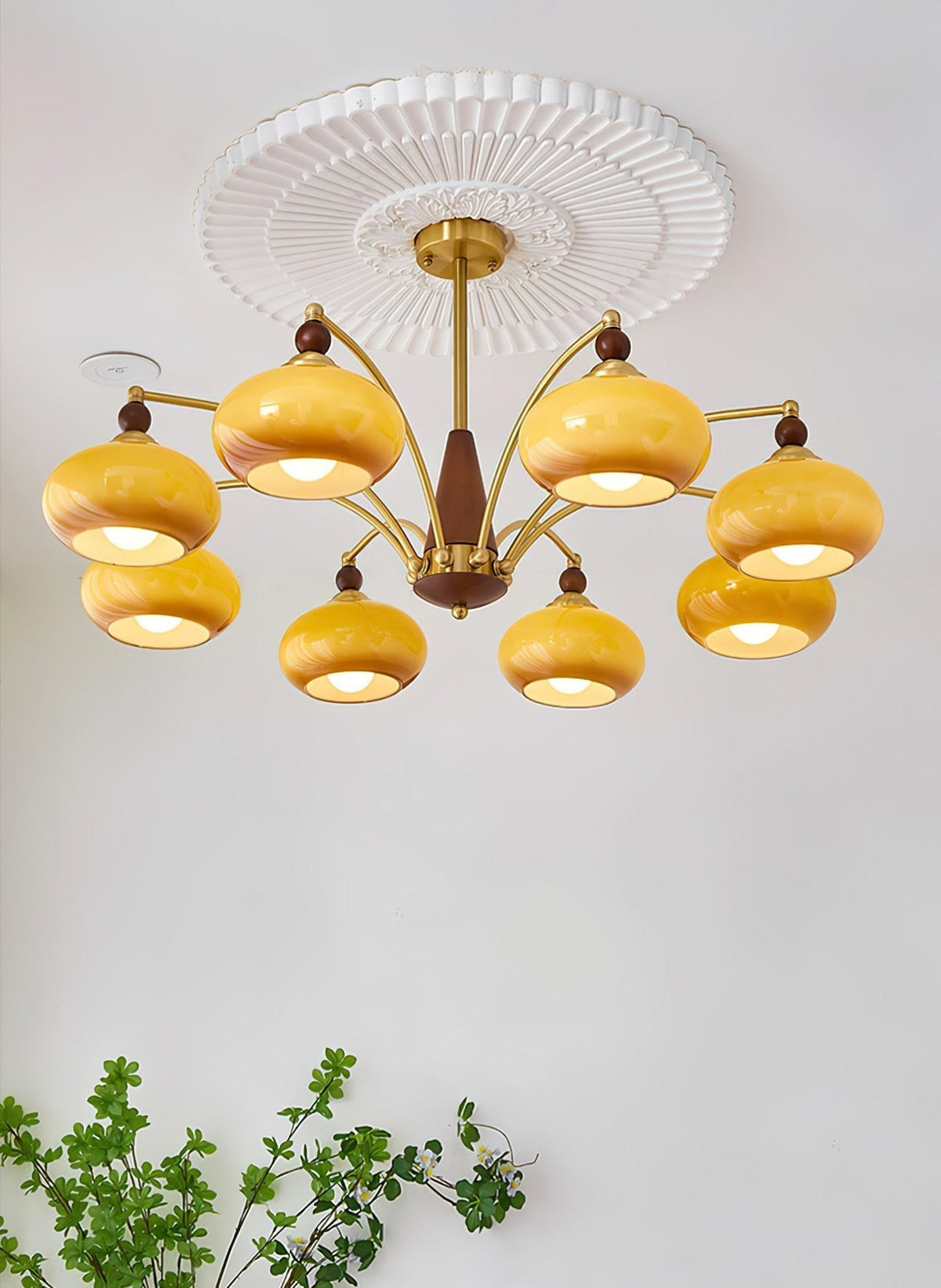 Gresellae Glass Chandelier-Moonnatur