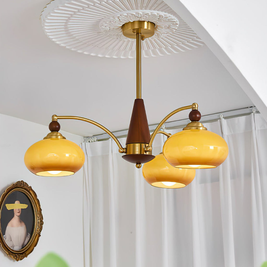 Gresellae Glass Chandelier-Moonnatur