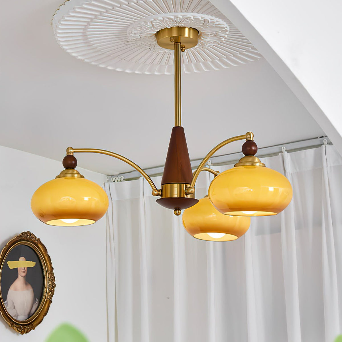Gresellae Glass Chandelier-Moonnatur