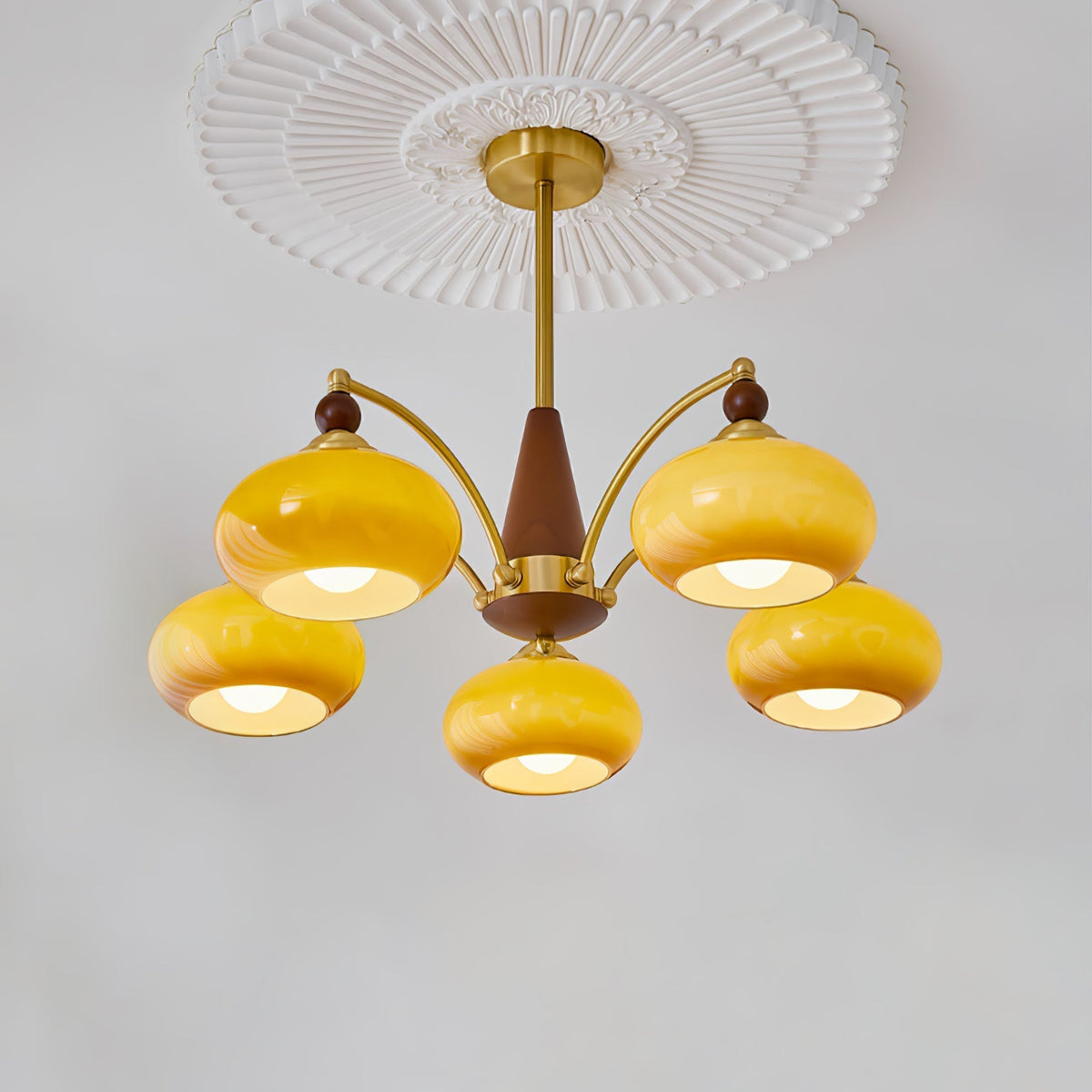 Gresellae Glass Chandelier-Moonnatur