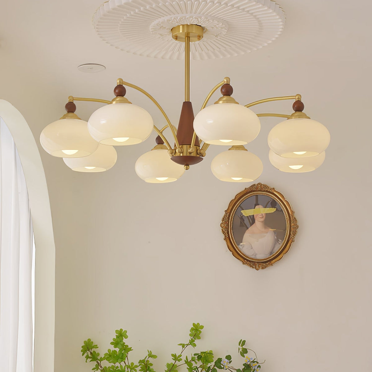 Gresellae Glass Chandelier-Moonnatur