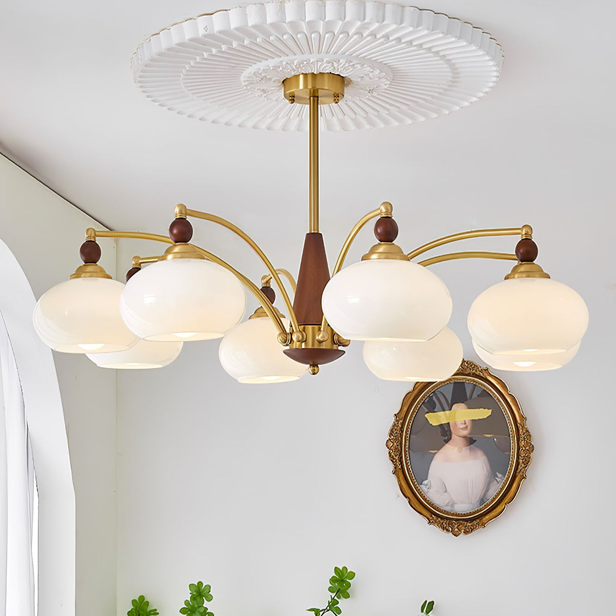 Gresellae Glass Chandelier-Moonnatur