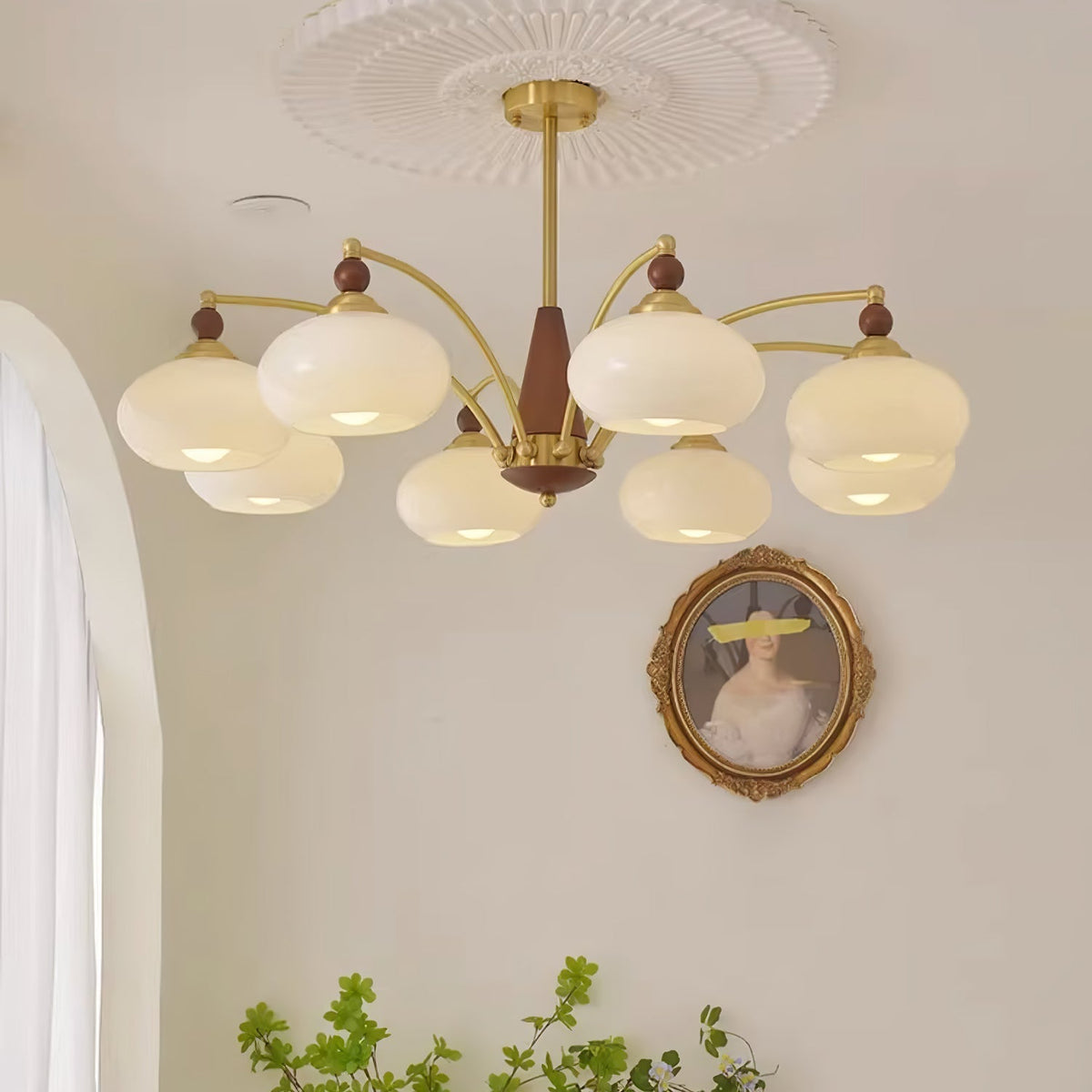 Gresellae Glass Chandelier-Moonnatur