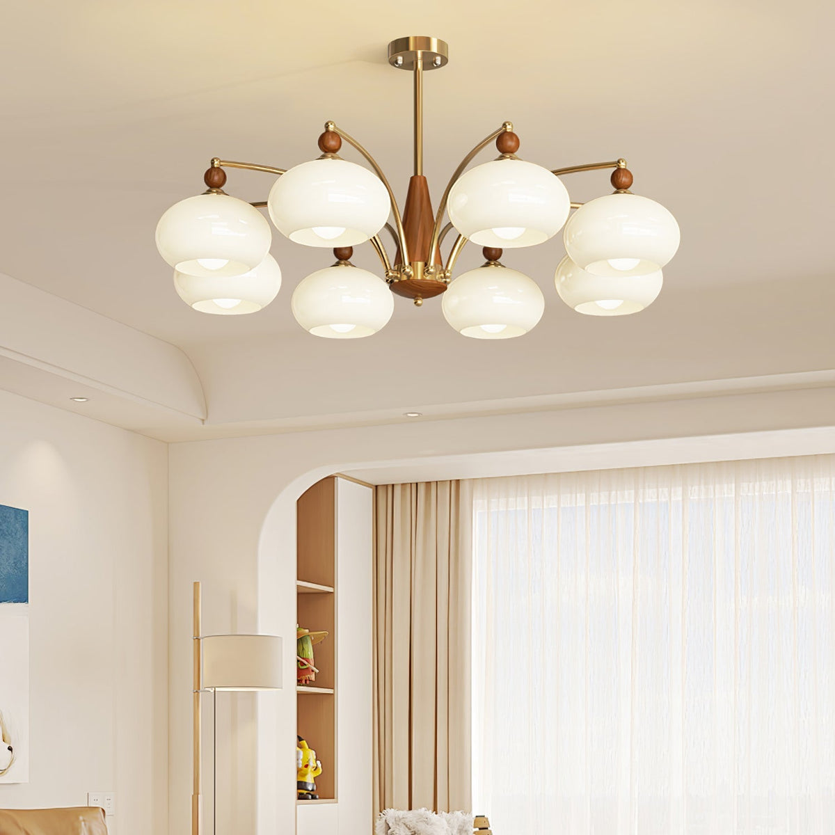 Gresellae Glass Chandelier-Moonnatur