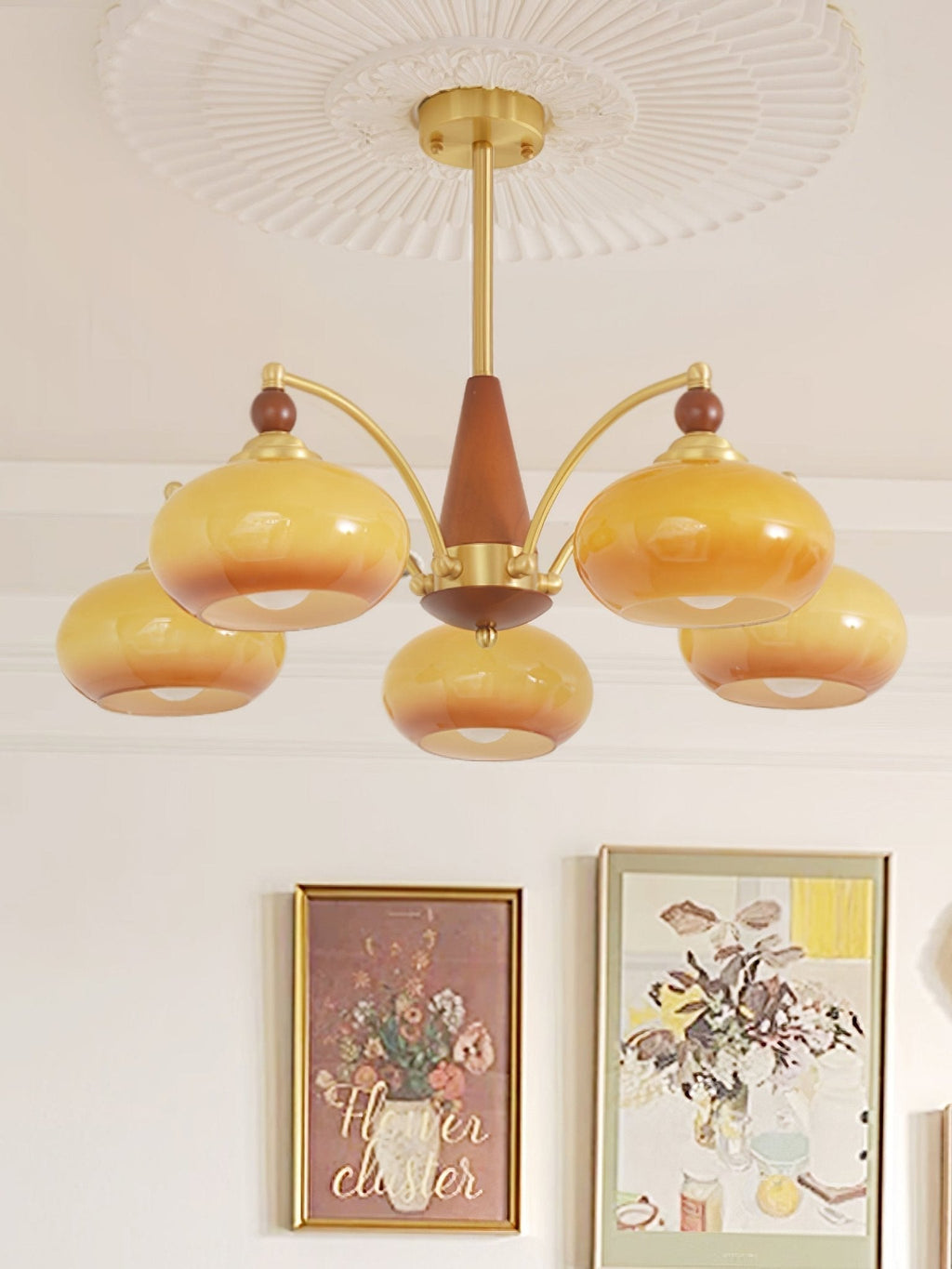 Gresellae Glass Chandelier-Moonnatur