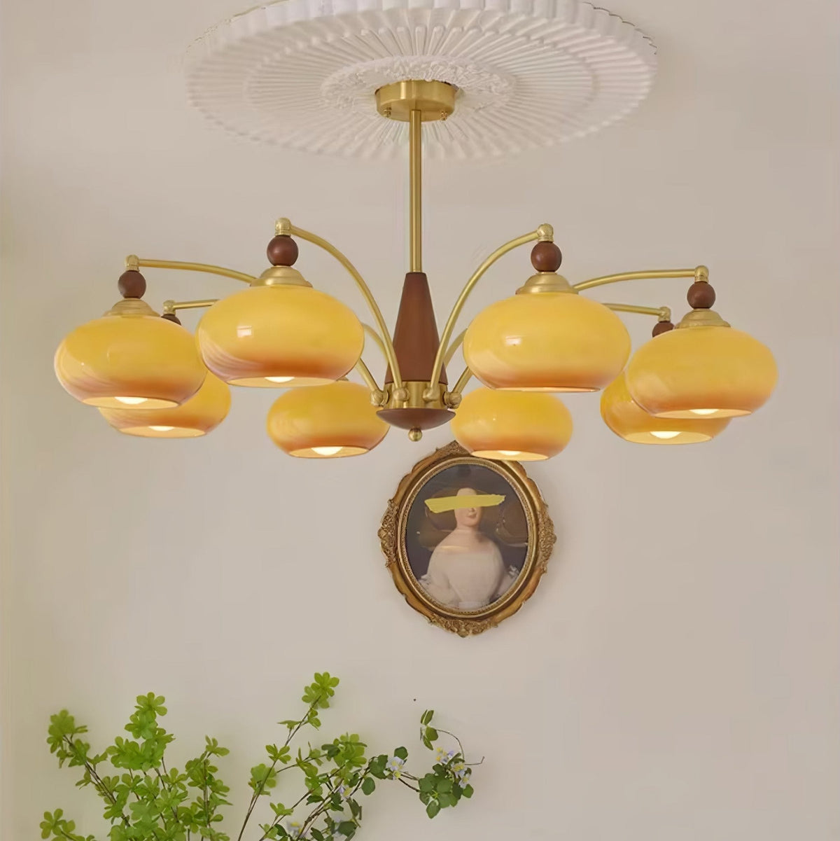 Gresellae Glass Chandelier-Moonnatur