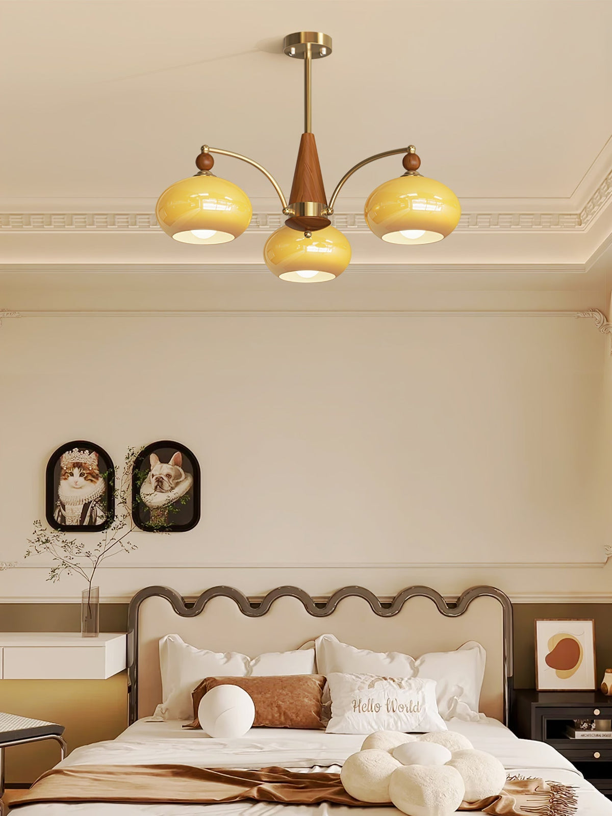 Gresellae Glass Chandelier-Moonnatur