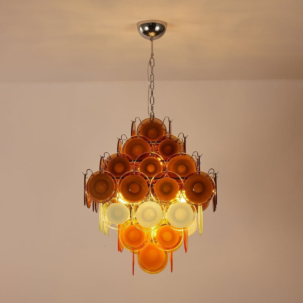 Cambergrove Glass Chandelier-Moonnatur