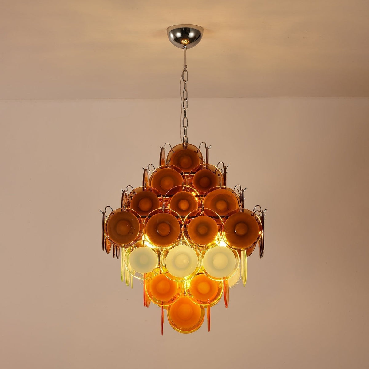 Cambergrove Glass Chandelier-Moonnatur