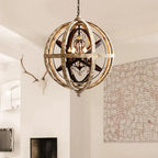 Mossaven Wood Chandelier-Moonnatur