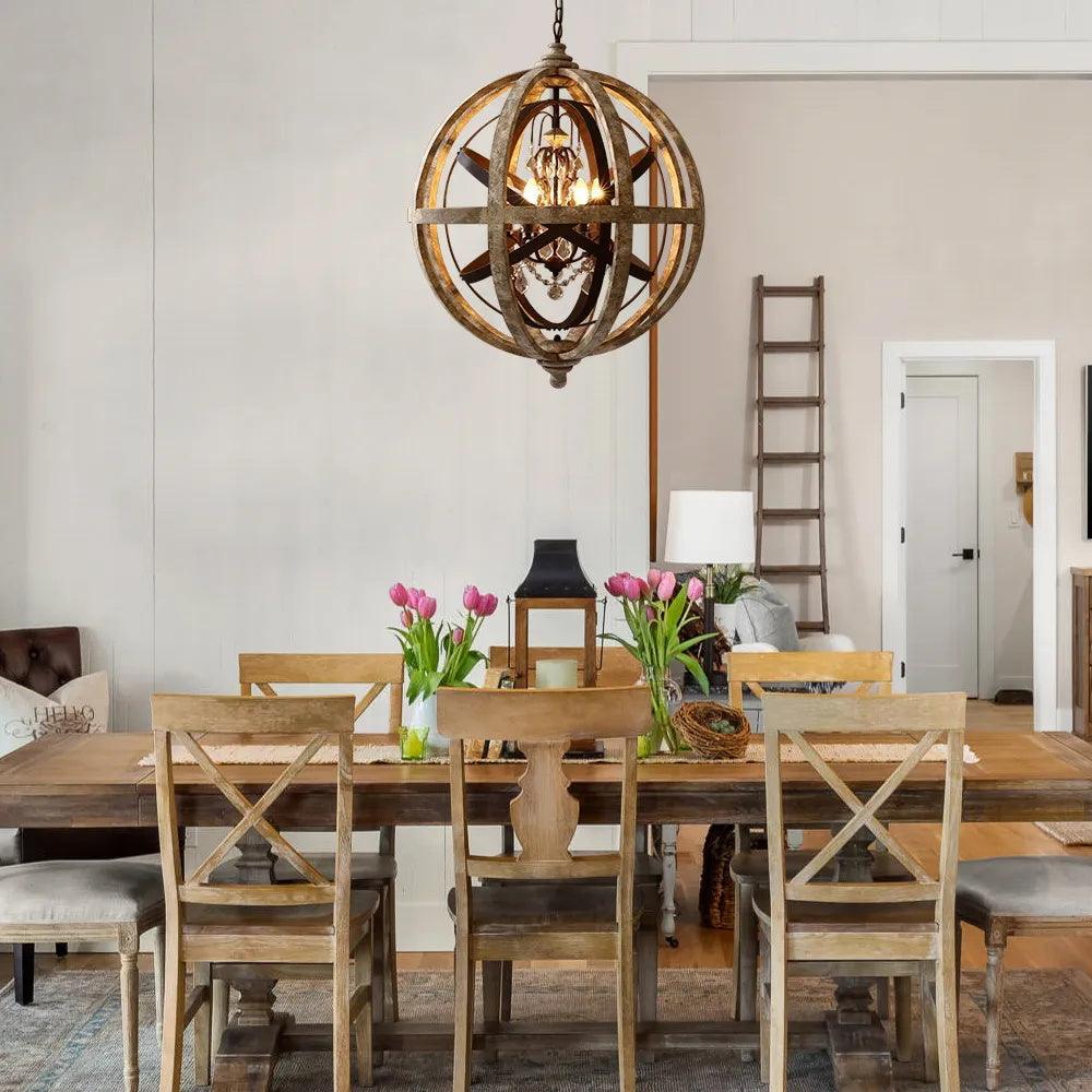 Mossaven Wood Chandelier-Moonnatur