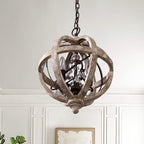 Mossaven Wood Chandelier-Moonnatur