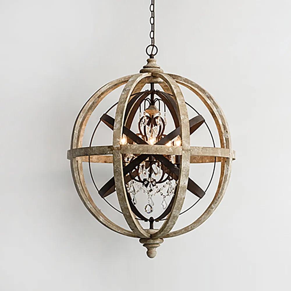 Mossaven Wood Chandelier-Moonnatur