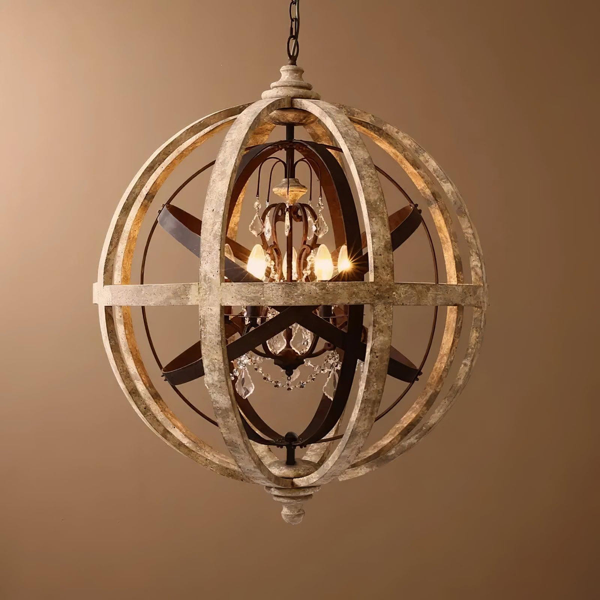Mossaven Wood Chandelier-Moonnatur