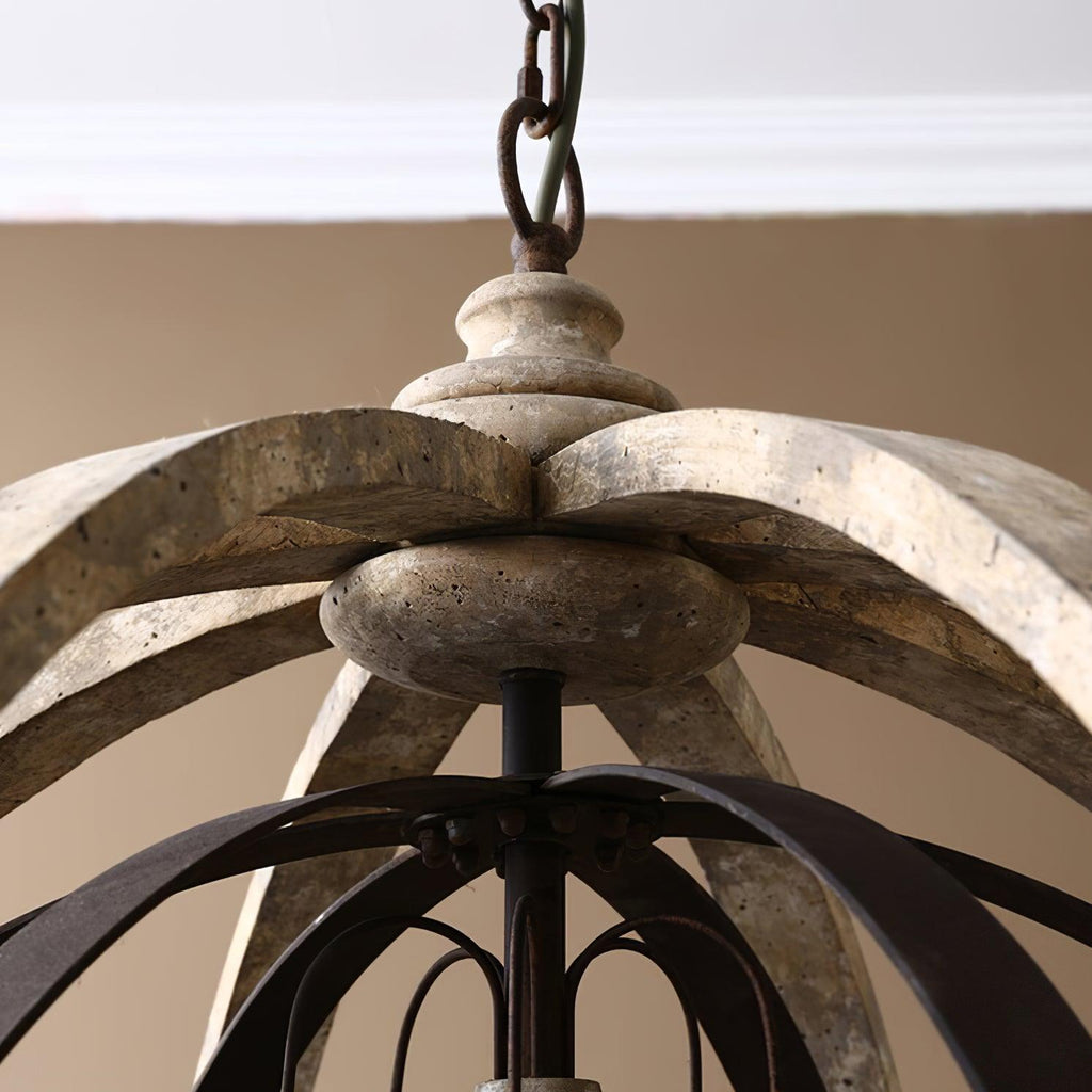 Mossaven Wood Chandelier-Moonnatur