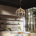 Mossaven Wood Chandelier-Moonnatur