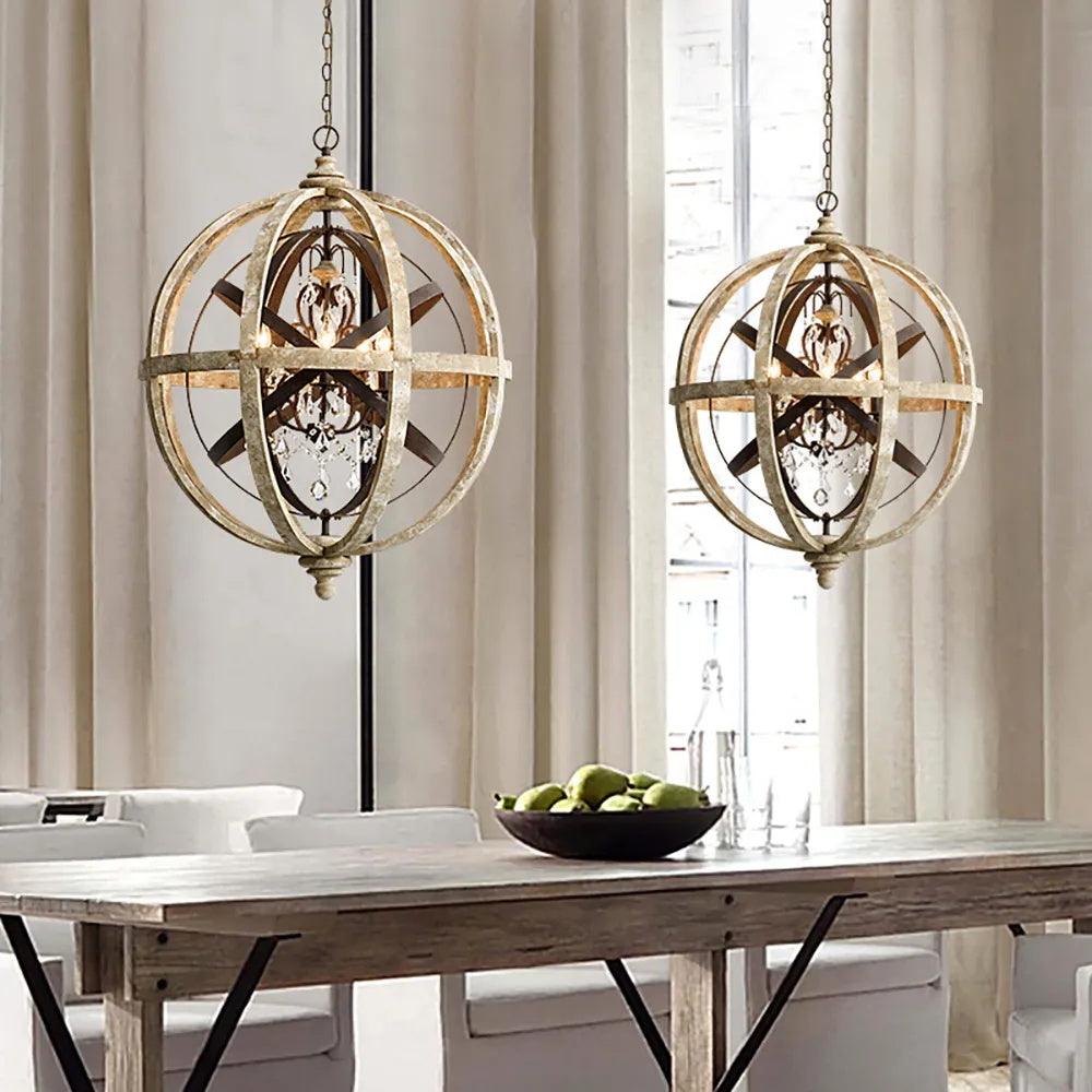 Mossaven Wood Chandelier-Moonnatur