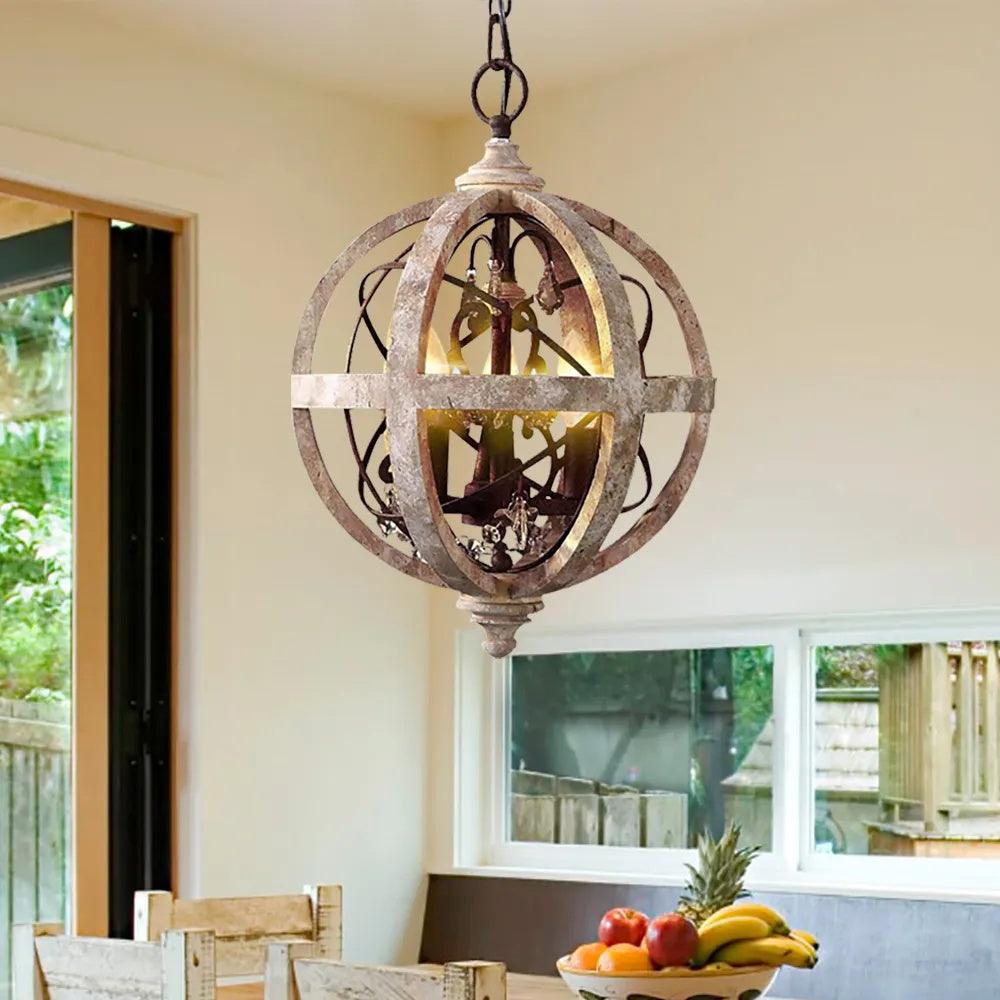 Mossaven Wood Chandelier-Moonnatur