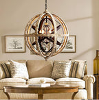 Mossaven Wood Chandelier-Moonnatur