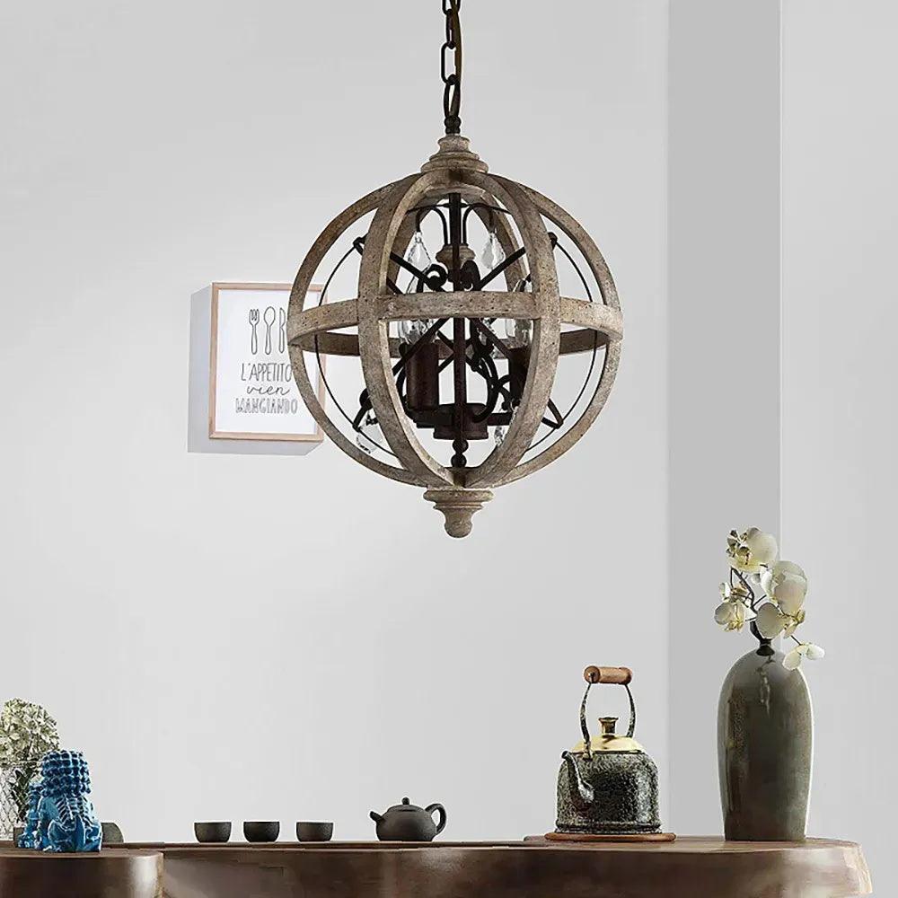 Mossaven Wood Chandelier-Moonnatur