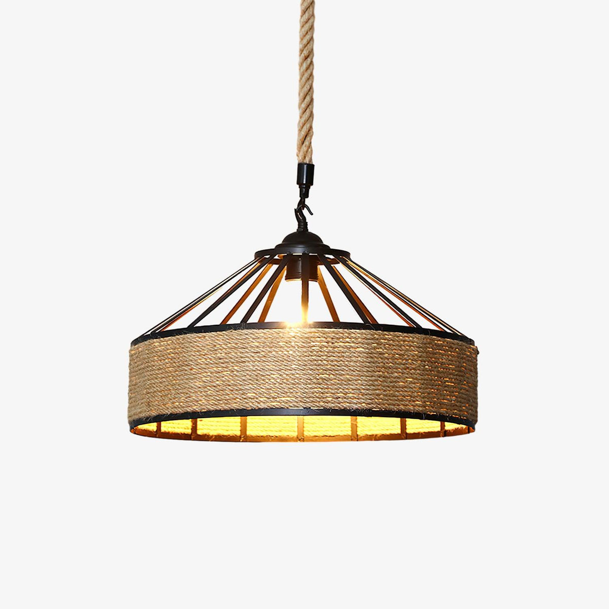 Erdenina Hemp Rope Pendant Light-Moonnatur