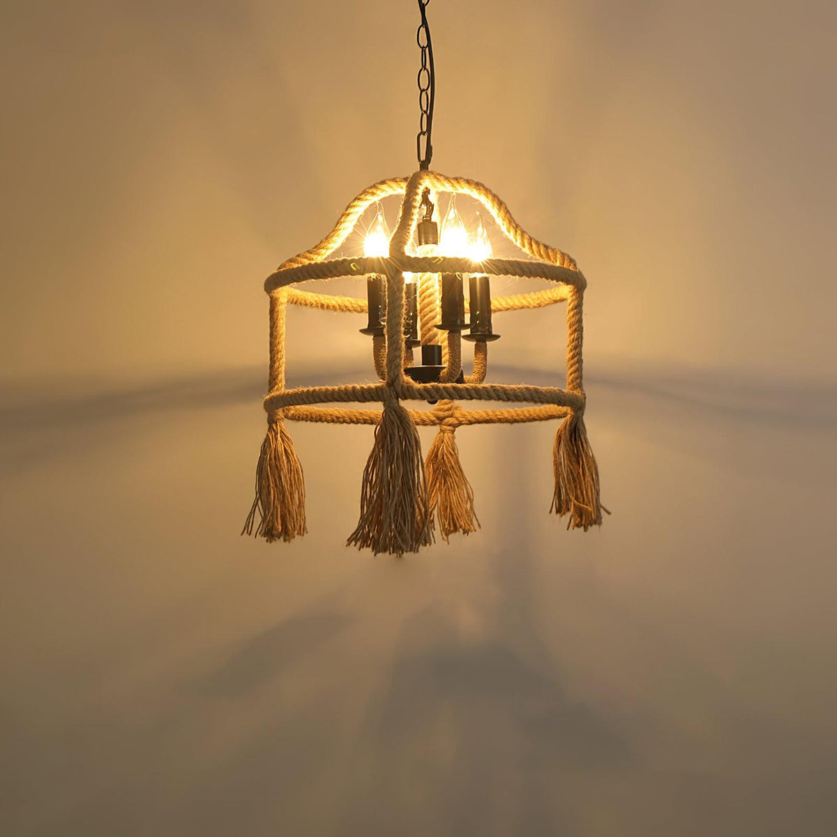Erdenina Hemp Rope Pendant Light-Moonnatur