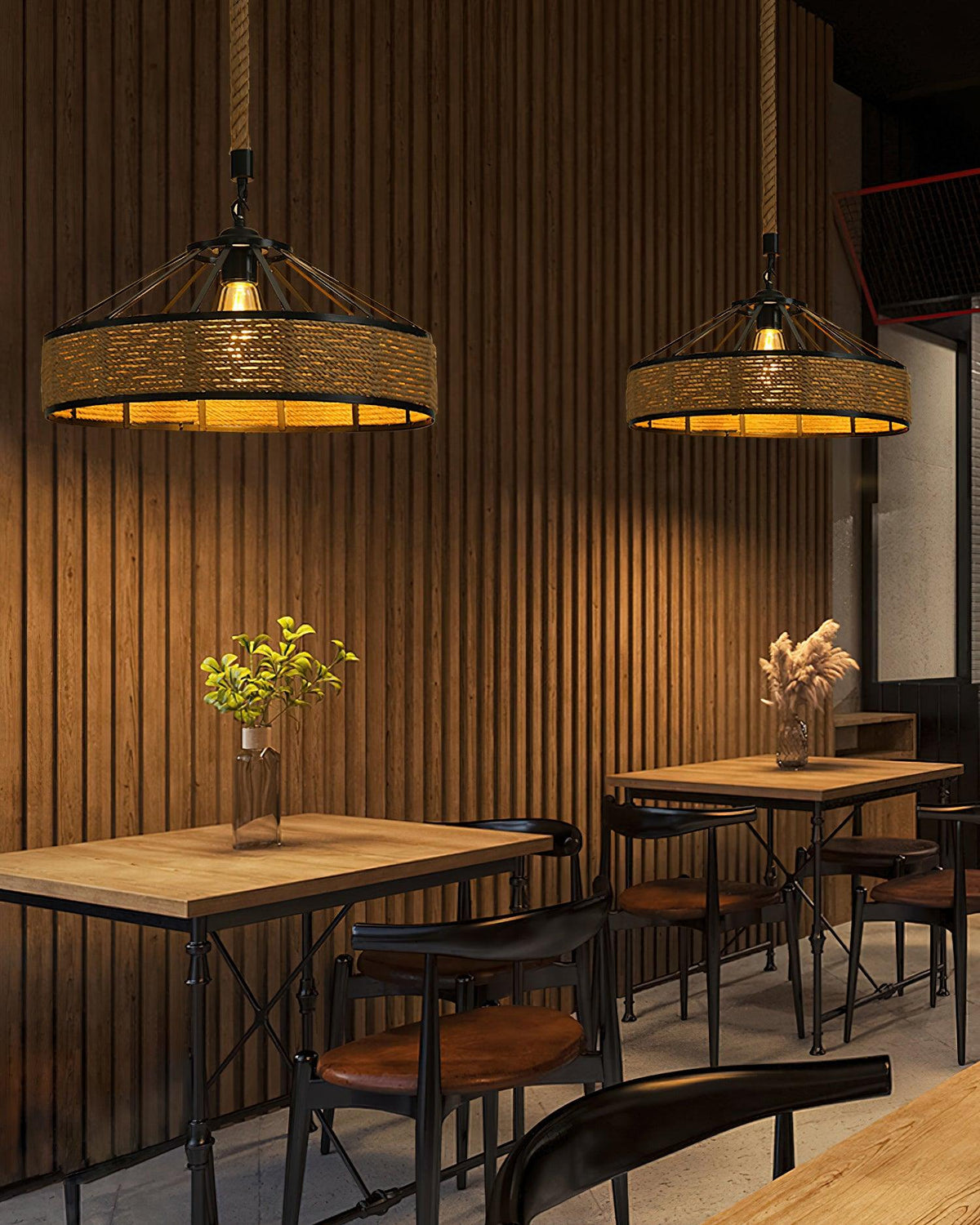 Erdenina Hemp Rope Pendant Light-Moonnatur