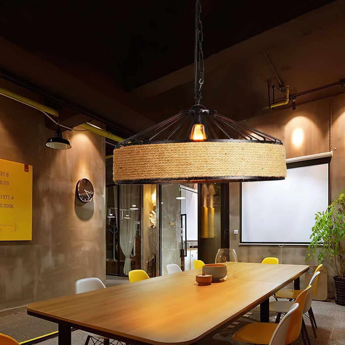 Erdenina Hemp Rope Pendant Light-Moonnatur