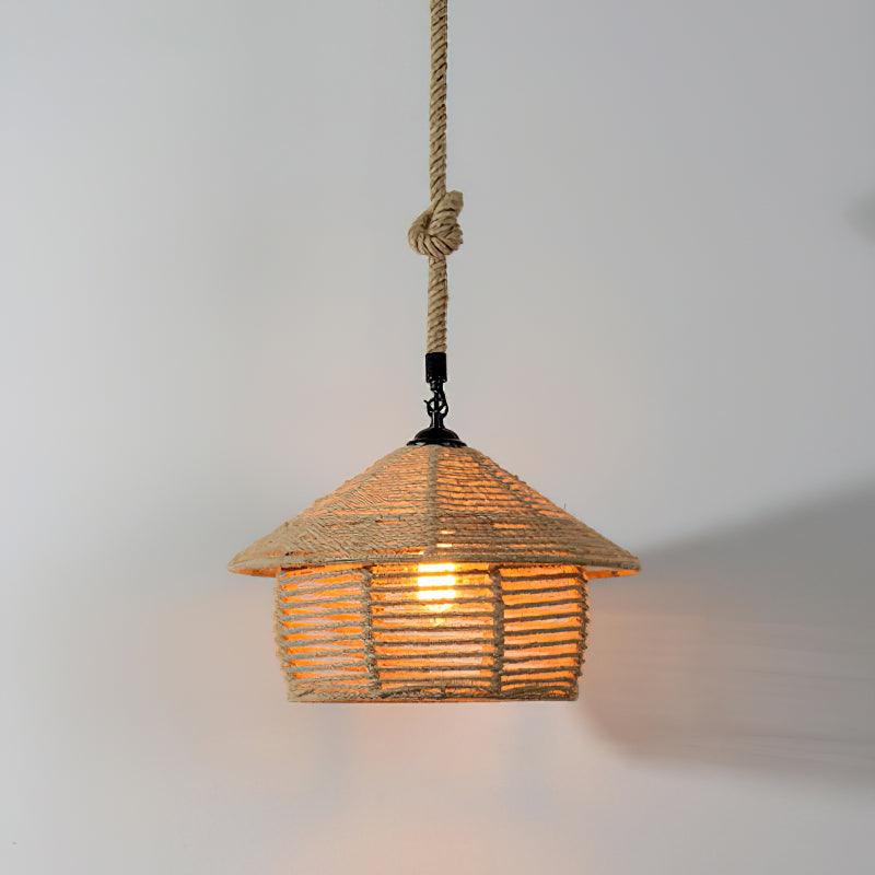Erdenina Hemp Rope Pendant Light-Moonnatur
