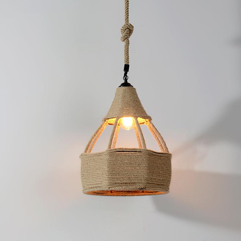Erdenina Hemp Rope Pendant Light-Moonnatur