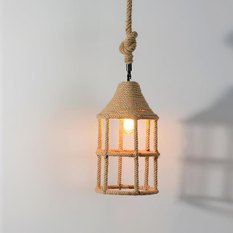 Erdenina Hemp Rope Pendant Light-Moonnatur