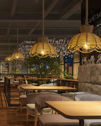 Drenwyn Hemp Rope Pendant Light-Moonnatur