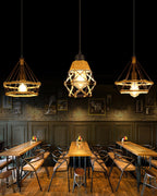 Drenwyn Hemp Rope Pendant Light-Moonnatur