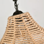 Drenwyn Hemp Rope Pendant Light-Moonnatur