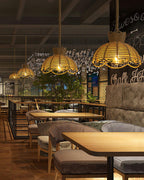 Drenwyn Hemp Rope Pendant Light-Moonnatur