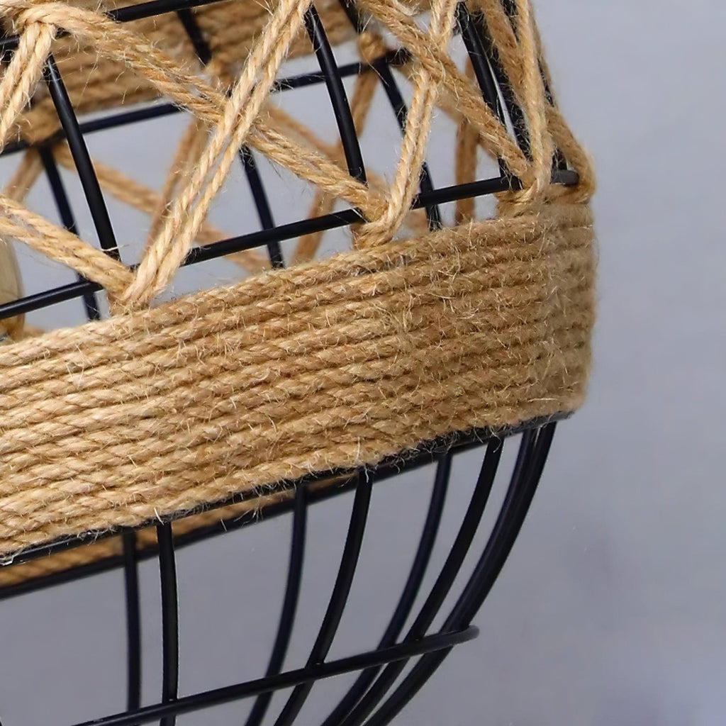 Drenwyn Hemp Rope Pendant Light-Moonnatur