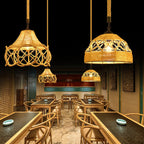 Drenwyn Hemp Rope Pendant Light-Moonnatur