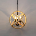 Drenwyn Hemp Rope Pendant Light-Moonnatur