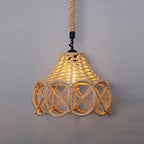Drenwyn Hemp Rope Pendant Light-Moonnatur