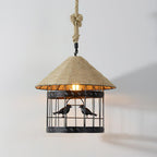 Drenwyn Hemp Rope Pendant Light-Moonnatur