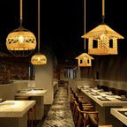 Drenwyn Hemp Rope Pendant Light-Moonnatur
