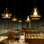 Drenwyn Hemp Rope Pendant Light-Moonnatur