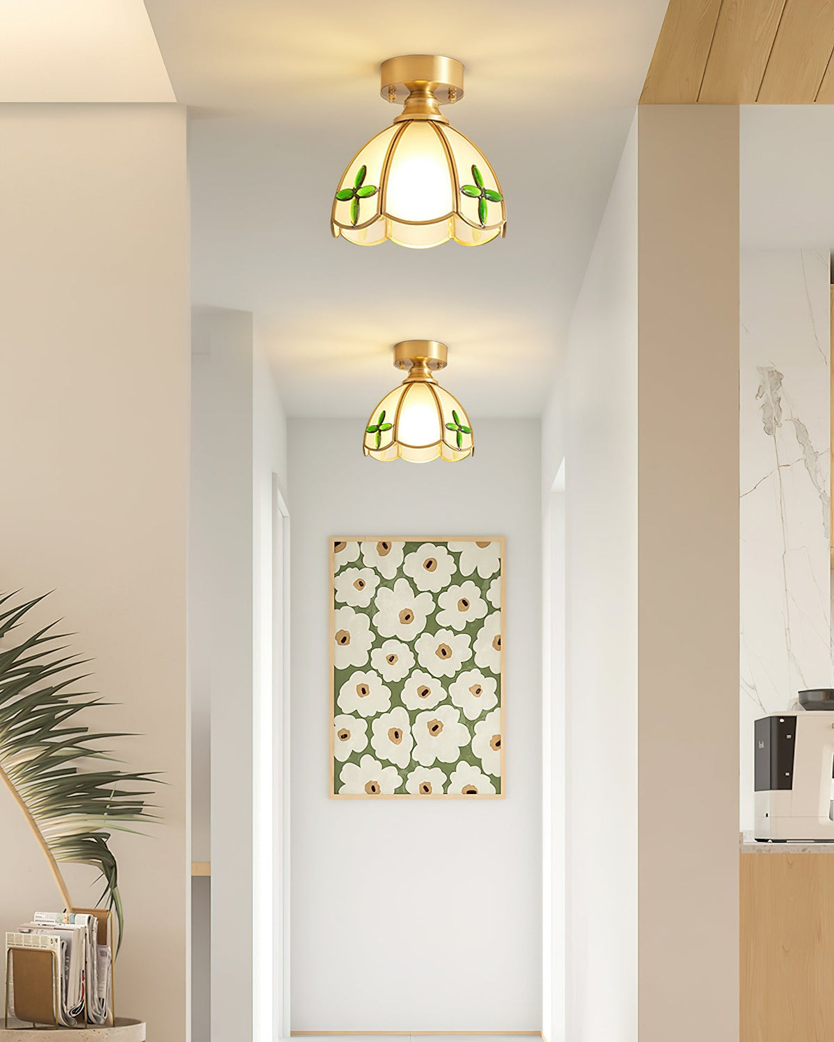 Cumberoria Glass Ceiling Light-Moonnatur