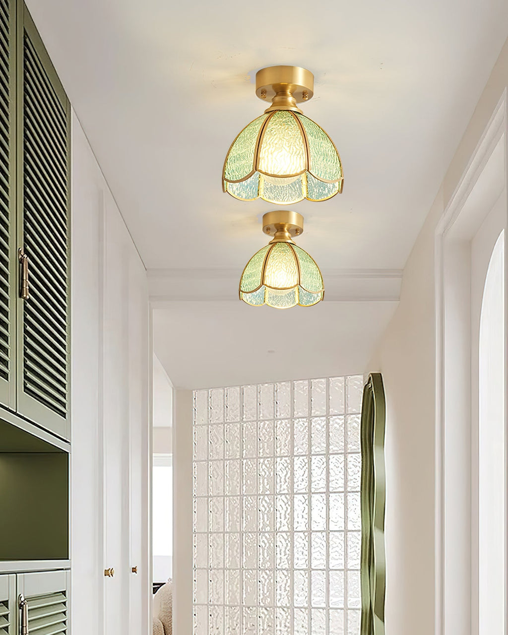 Cumberoria Glass Ceiling Light-Moonnatur