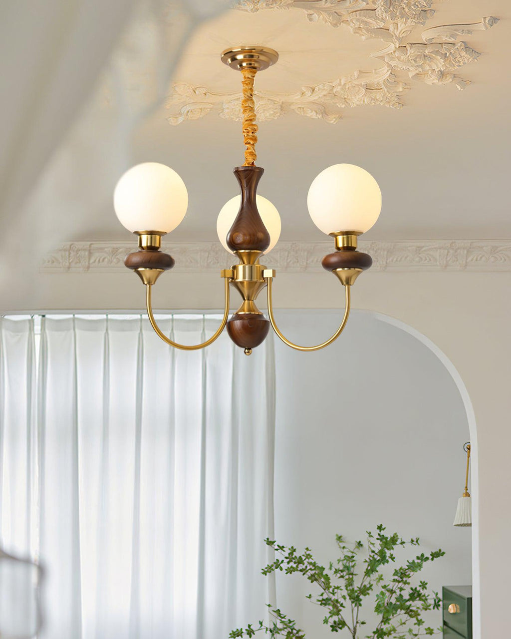 Merrenis Glass Chandelier-Moonnatur