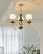 Merrenis Glass Chandelier-Moonnatur