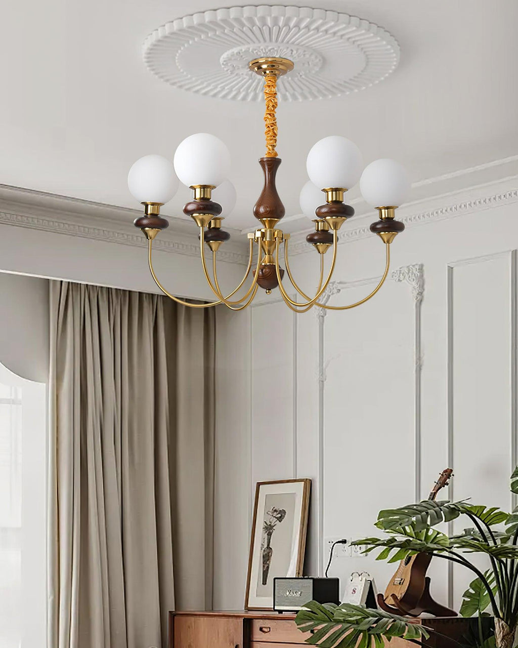 Merrenis Glass Chandelier-Moonnatur