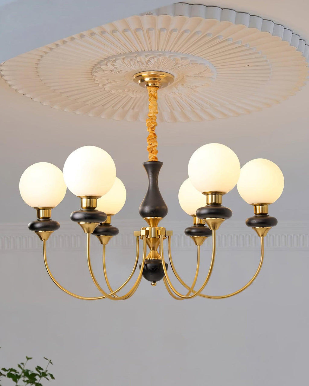 Merrenis Glass Chandelier-Moonnatur