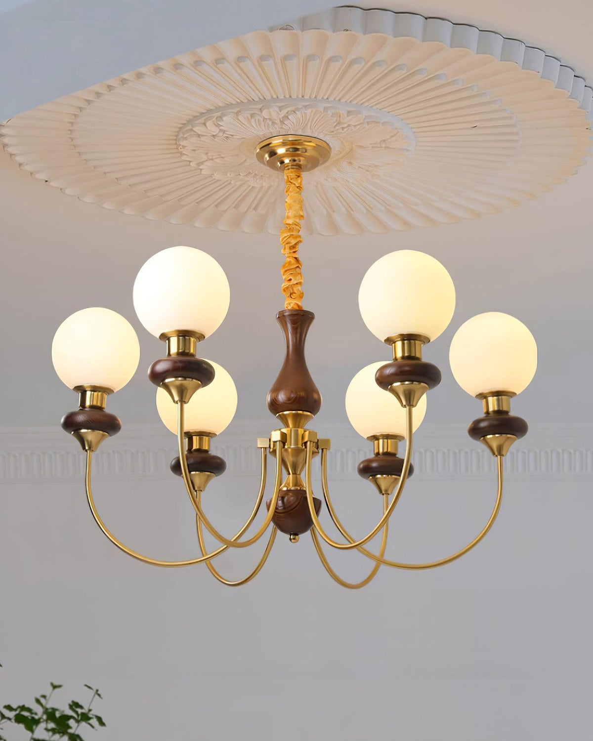 Merrenis Glass Chandelier-Moonnatur