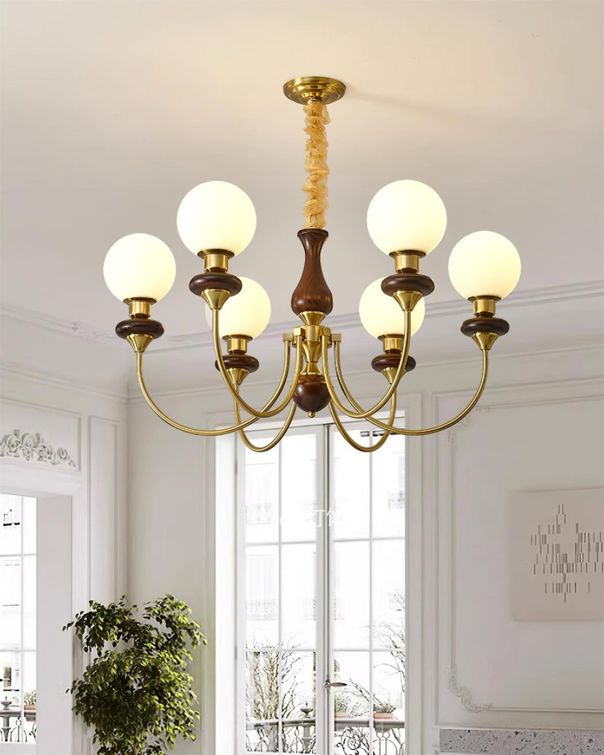 Merrenis Glass Chandelier-Moonnatur